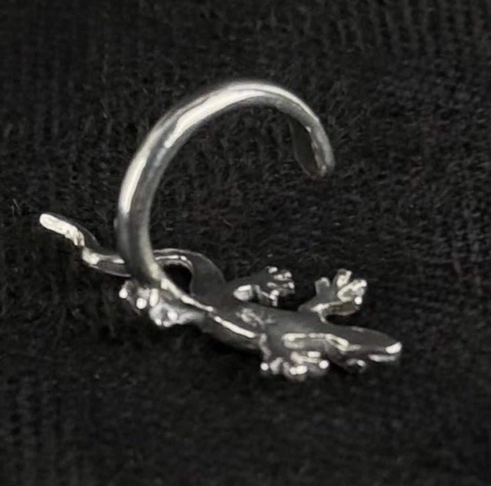 830 sølv creoler Ø1,5 cm og ear cuff 925 sølv - Frøken Lilly