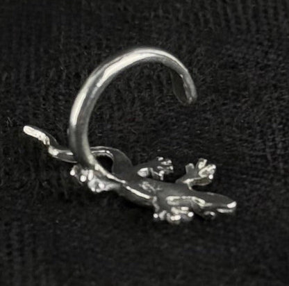 830 sølv creoler Ø1,5 cm og ear cuff 925 sølv - Frøken Lilly