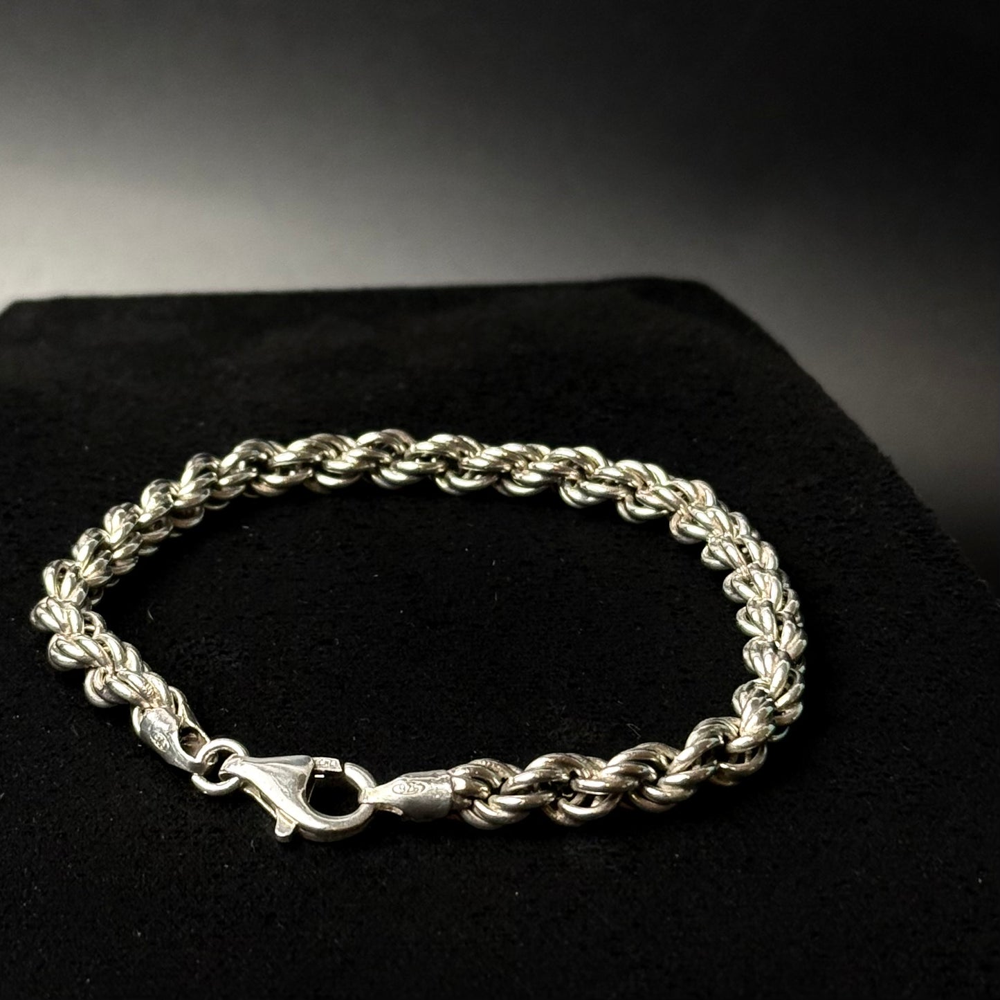 Massivt rebkæde armbånd i 925 sterlingsølv