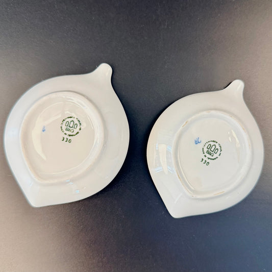 Bing & Grøndahl asietter - serien 'Julerose' nr. 330 - vintage