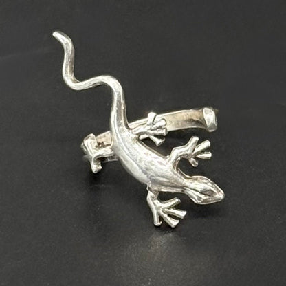 925 sølv ear cuff med gekko – vintage øresmykke - Frøken Lilly