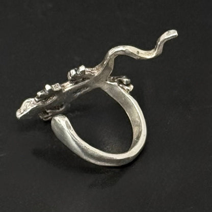 925 sølv ear cuff med gekko – vintage øresmykke - Frøken Lilly