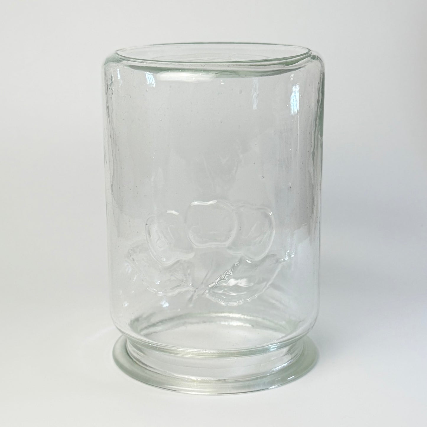 Kastrup Glasværk henkogningsglas 18,5 cm – gammelt sylteglas med glaslåg