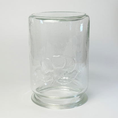 Kastrup Glasværk henkogningsglas 18,5 cm – gammelt sylteglas med glaslåg