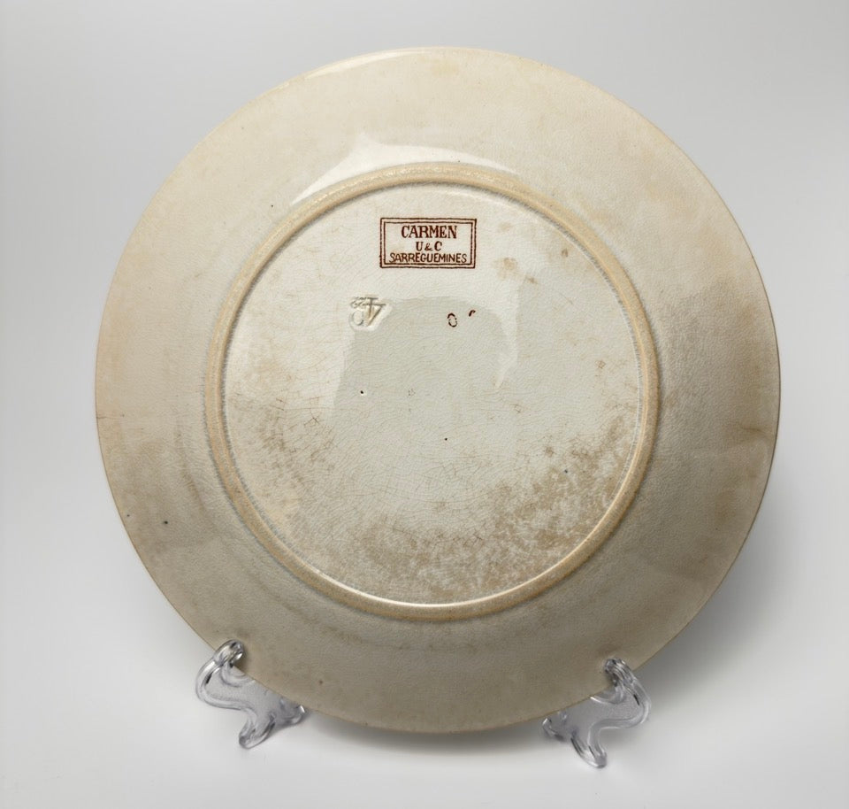 Sarreguemines - Carmen, spisetallerken 22 cm, fransk antik (flere varianter)