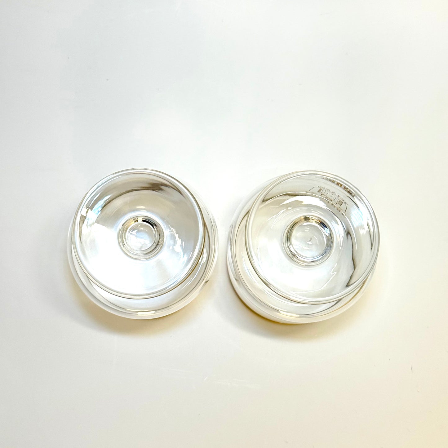 Brøndby IF souvenirglas på fod med guldkant – vintage 