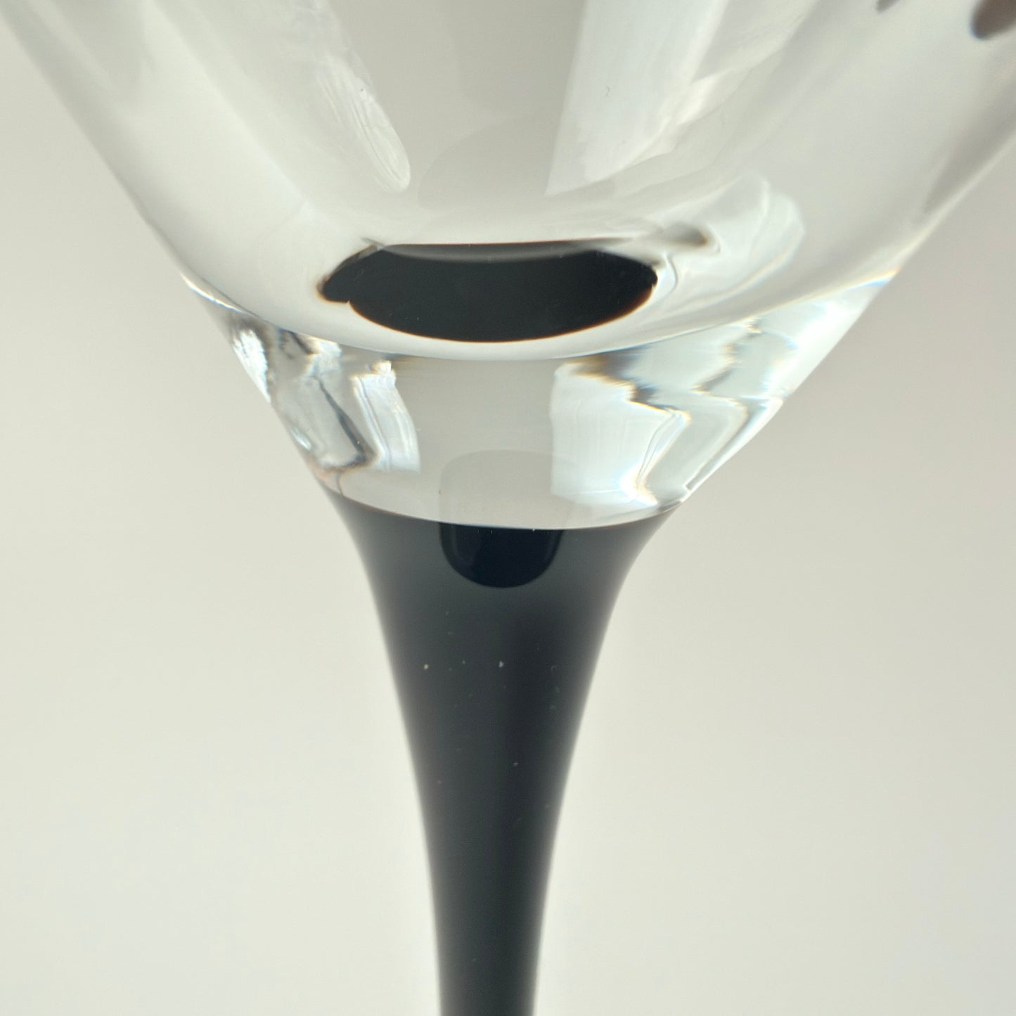 Luminarc France cocktailglas 16,5 cm – sort stilk – vintage martiniglas