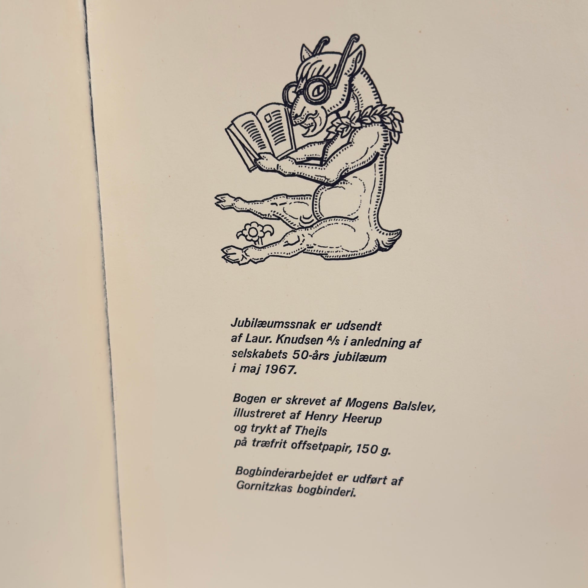Jubilæumssnak 1967 – illustreret af Henry Heerup – Laur. Knudsen jubilæumsbog
