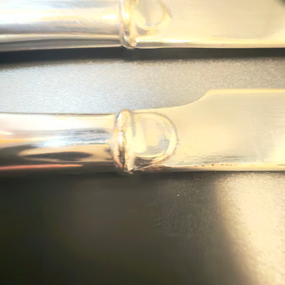 Smukt vintage sæt med frugtknive i sølvplet, D.F.A.