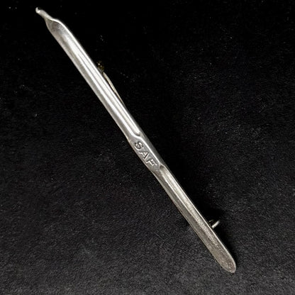 Svensk sølvbroche i 830 sølv fra 1937 - langrendsski Sam Pettersson