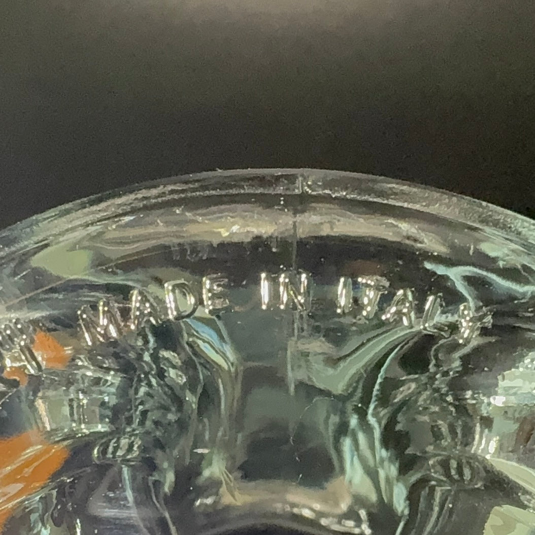 Italienske designglas med snoet stilk – sæt med 2