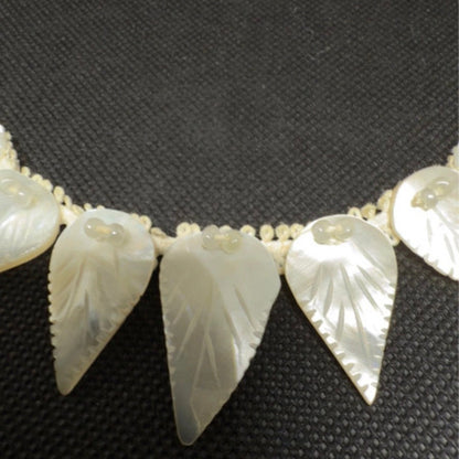 Vintage perlemorshalskæde - mother of Pearl