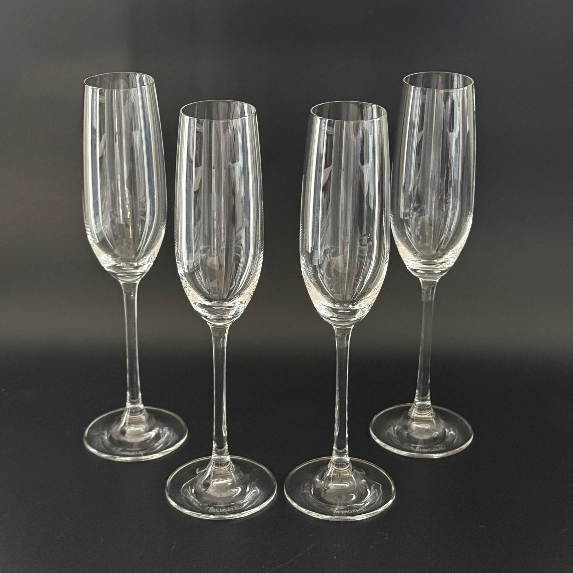 Spiegelau Salute champagneglas 4 stk – 24,5 cm elegante flute glas