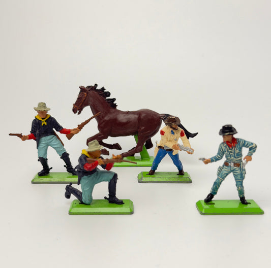 Britains Deetail western figurer med hest, 1971 England