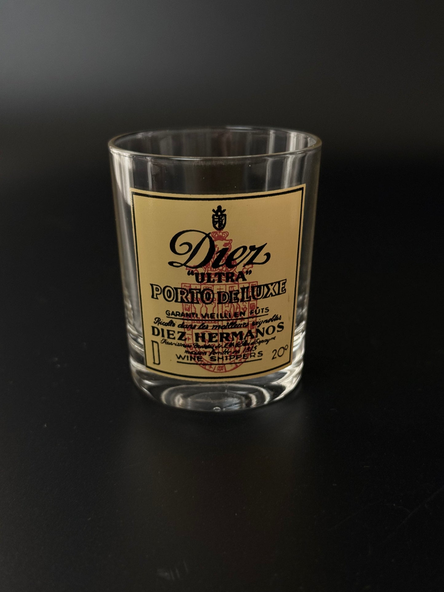 Vintage portvinsglas med tryk – lo, Barros, Cockburn’s m.fl.