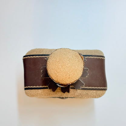 Mexicansk whiskyflaske i læder – vintage barware -1970/1980’erne