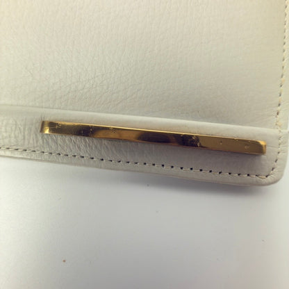 Vintage Comtesse clutch i hvidt læder