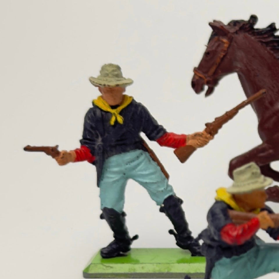 Britains Deetail western figurer med hest, 1971 England