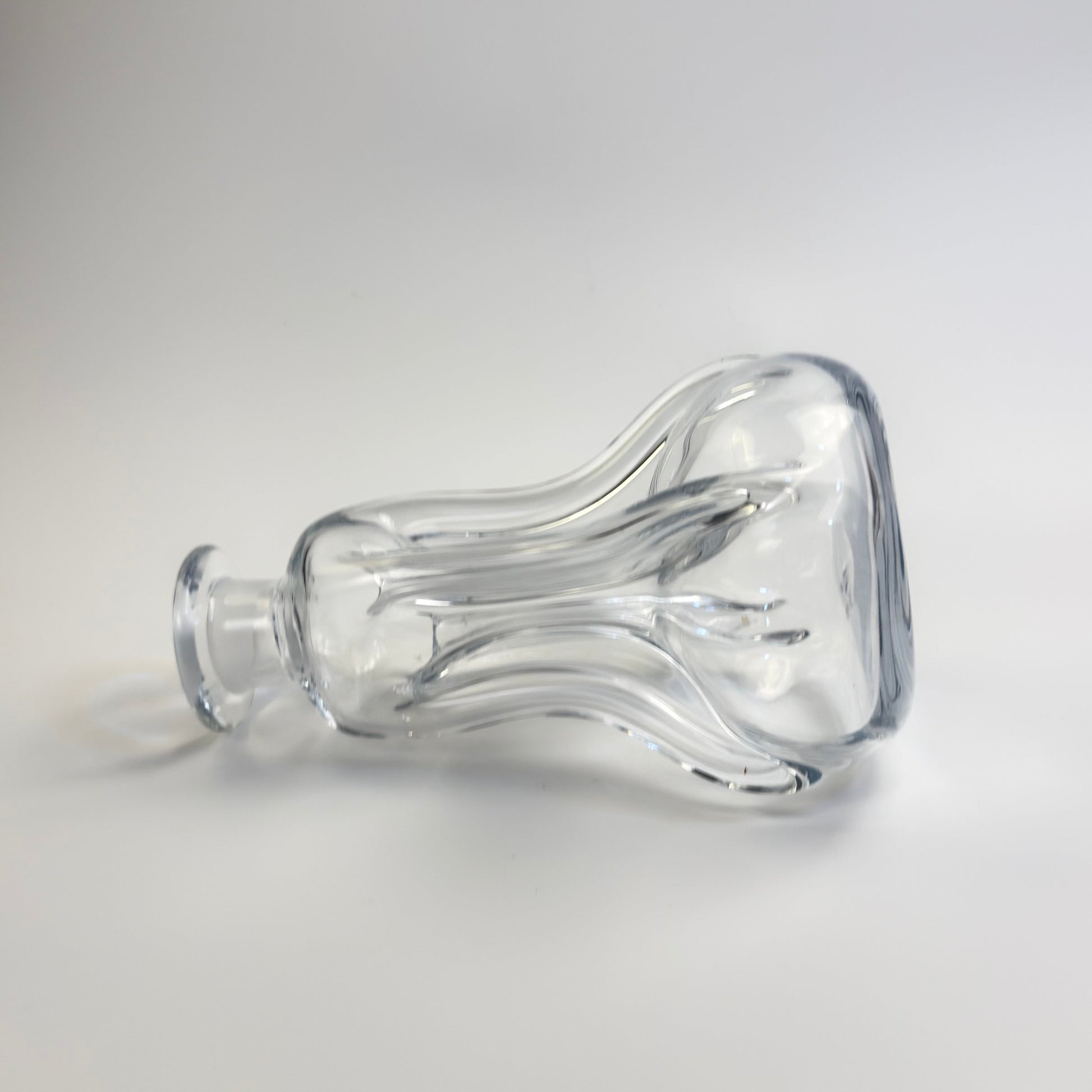 Holmegaard karaffel med låg 24 cm – klar glas – vintage dansk design
