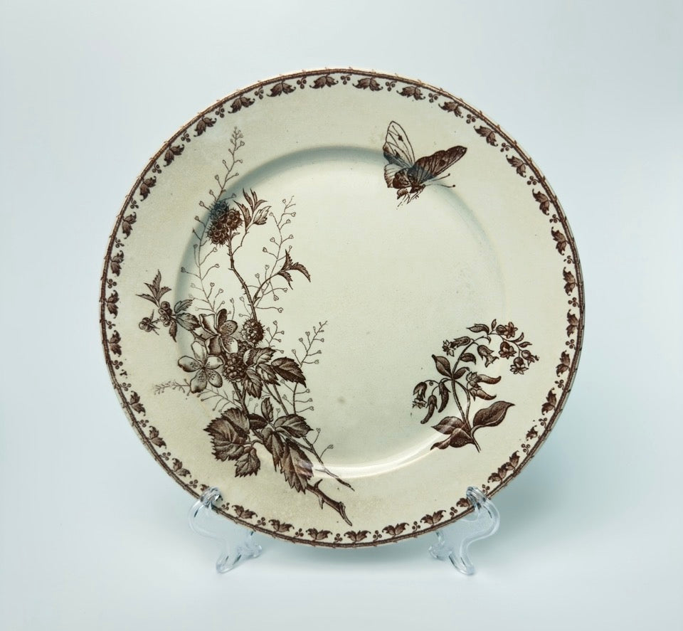 Sarreguemines - Carmen, spisetallerken 22 cm, fransk antik (flere varianter)