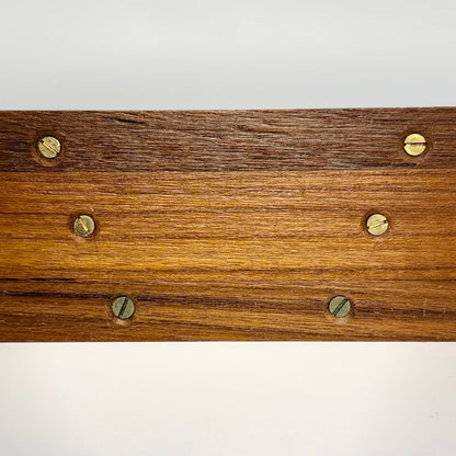 Dansk vintage brevholder i massiv teak