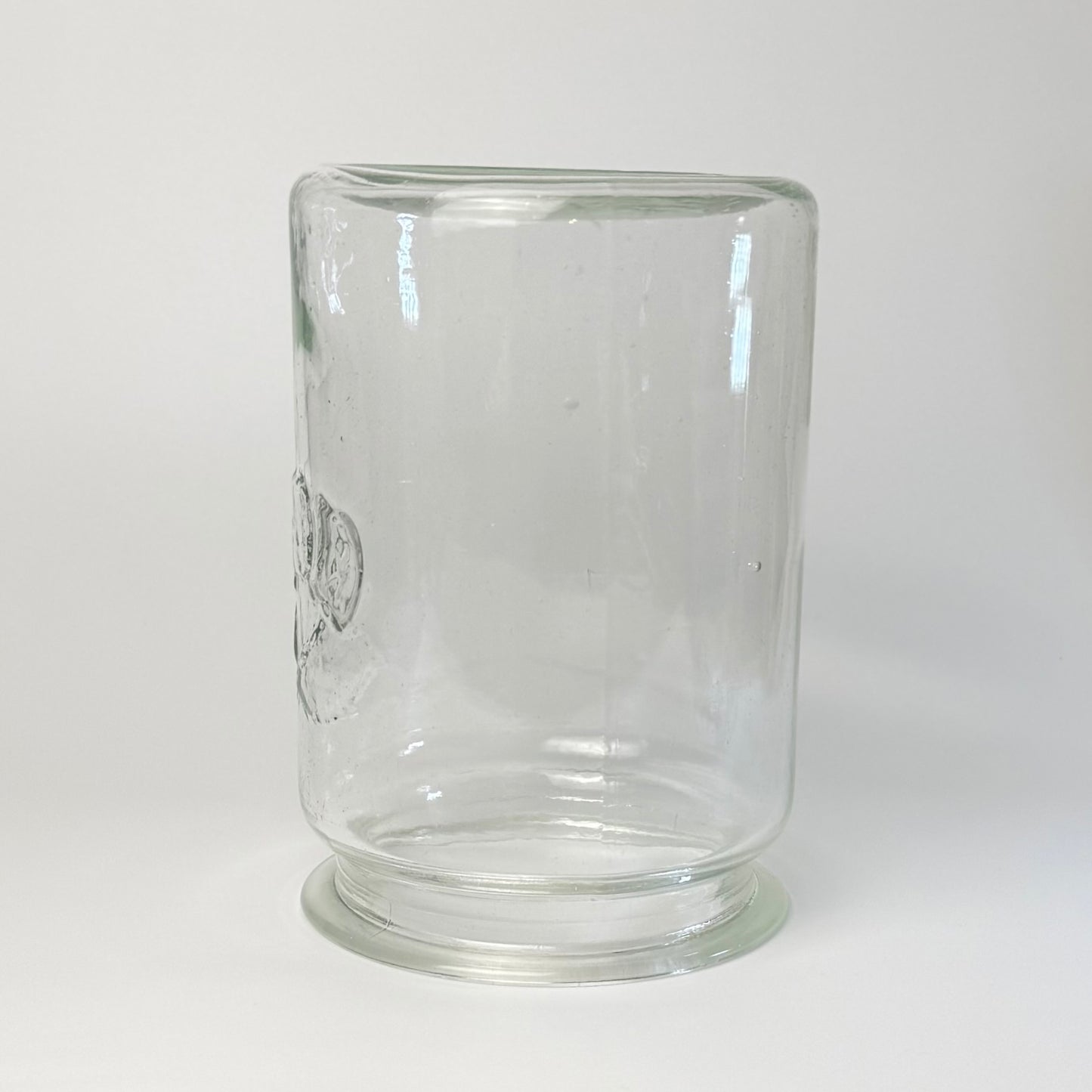 Kastrup Glasværk henkogningsglas 18,5 cm – gammelt sylteglas med glaslåg