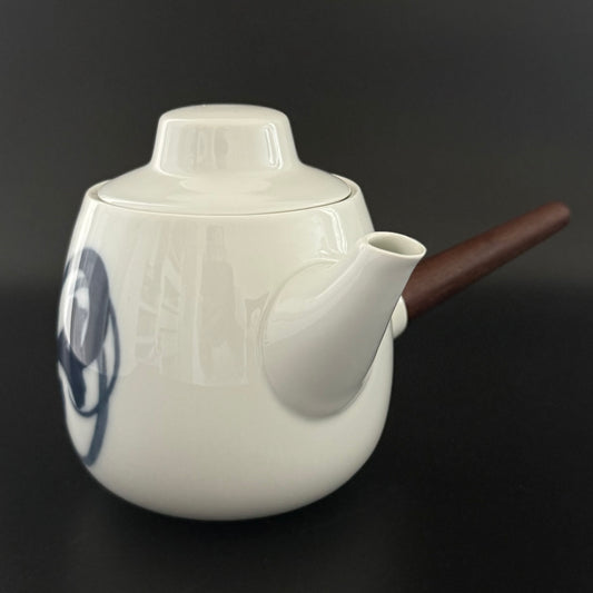 Bing & Grøndahl tekande model 301 - Blå Koppel - med hank af palisandertræ