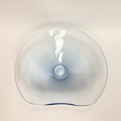 Stor Holmegaard skål i blåtonet glas – design Per Lütken, 1959