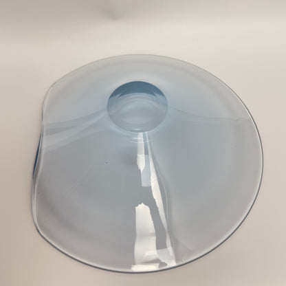 Stor Holmegaard skål i blåtonet glas – design Per Lütken, 1959