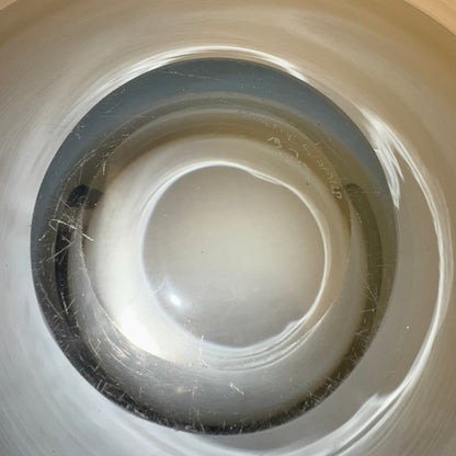 Stor Holmegaard skål i blåtonet glas – design Per Lütken, 1959