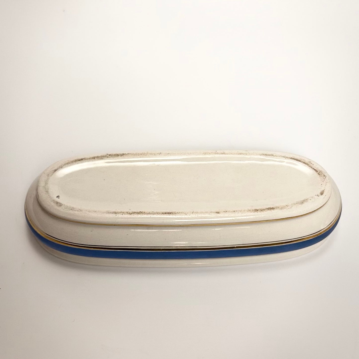 Antikt barber-/toiletskrin i fajance, ca. 1890–1910, Europa