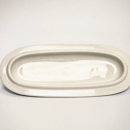 Antikt barber-/toiletskrin i fajance, ca. 1890–1910, Europa