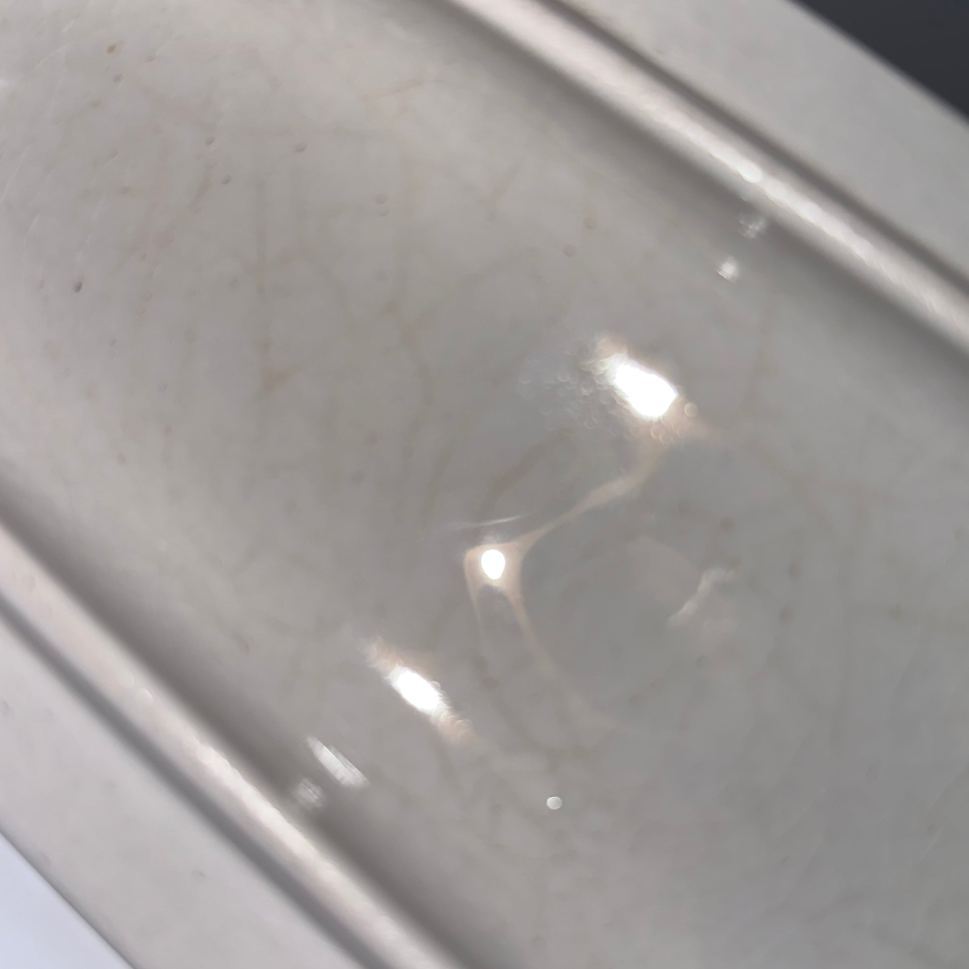 Antikt barber-/toiletskrin i fajance, ca. 1890–1910, Europa