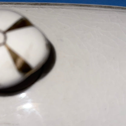 Antikt barber-/toiletskrin i fajance, ca. 1890–1910, Europa