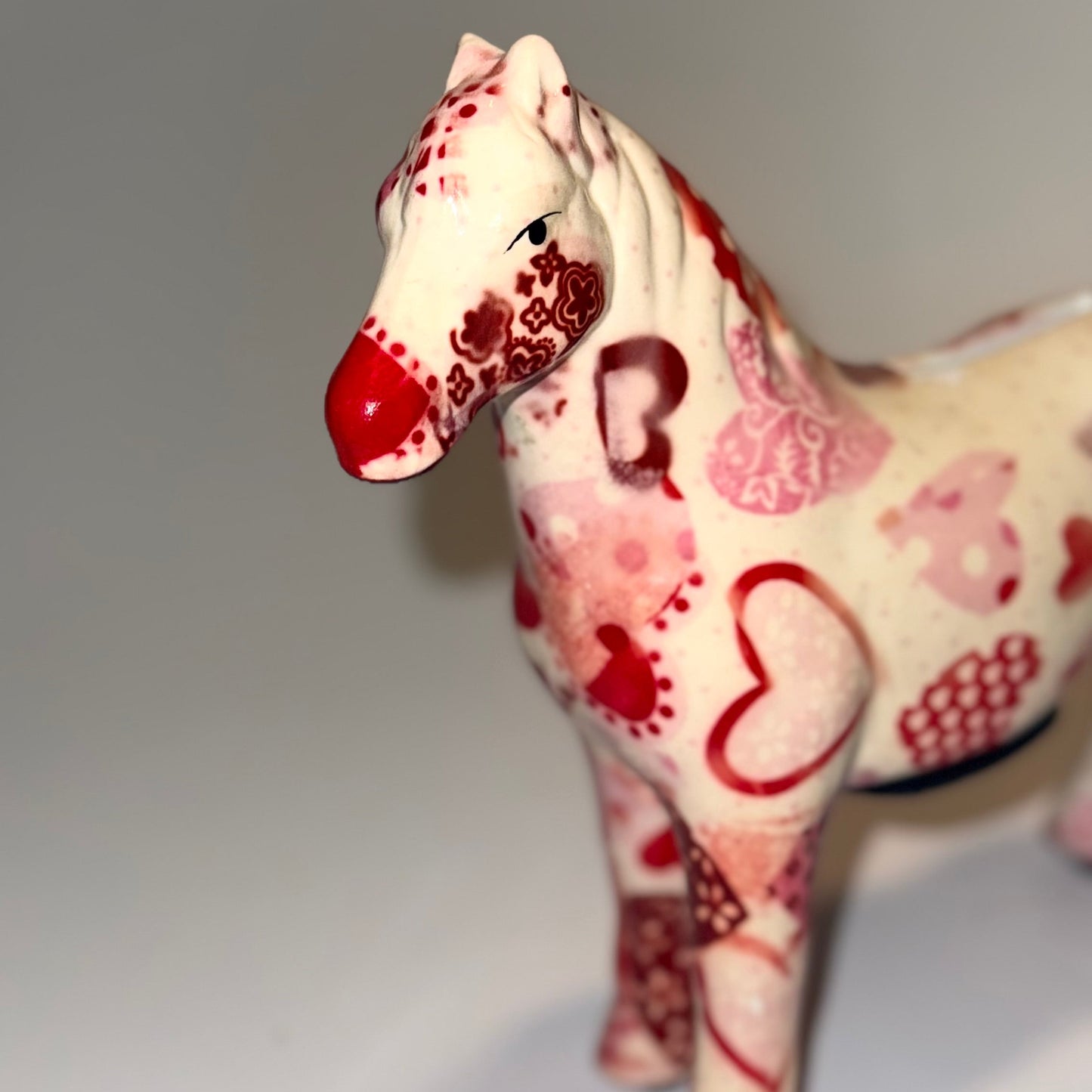 Sparebøsse  i keramik - heste-sparebøsse 