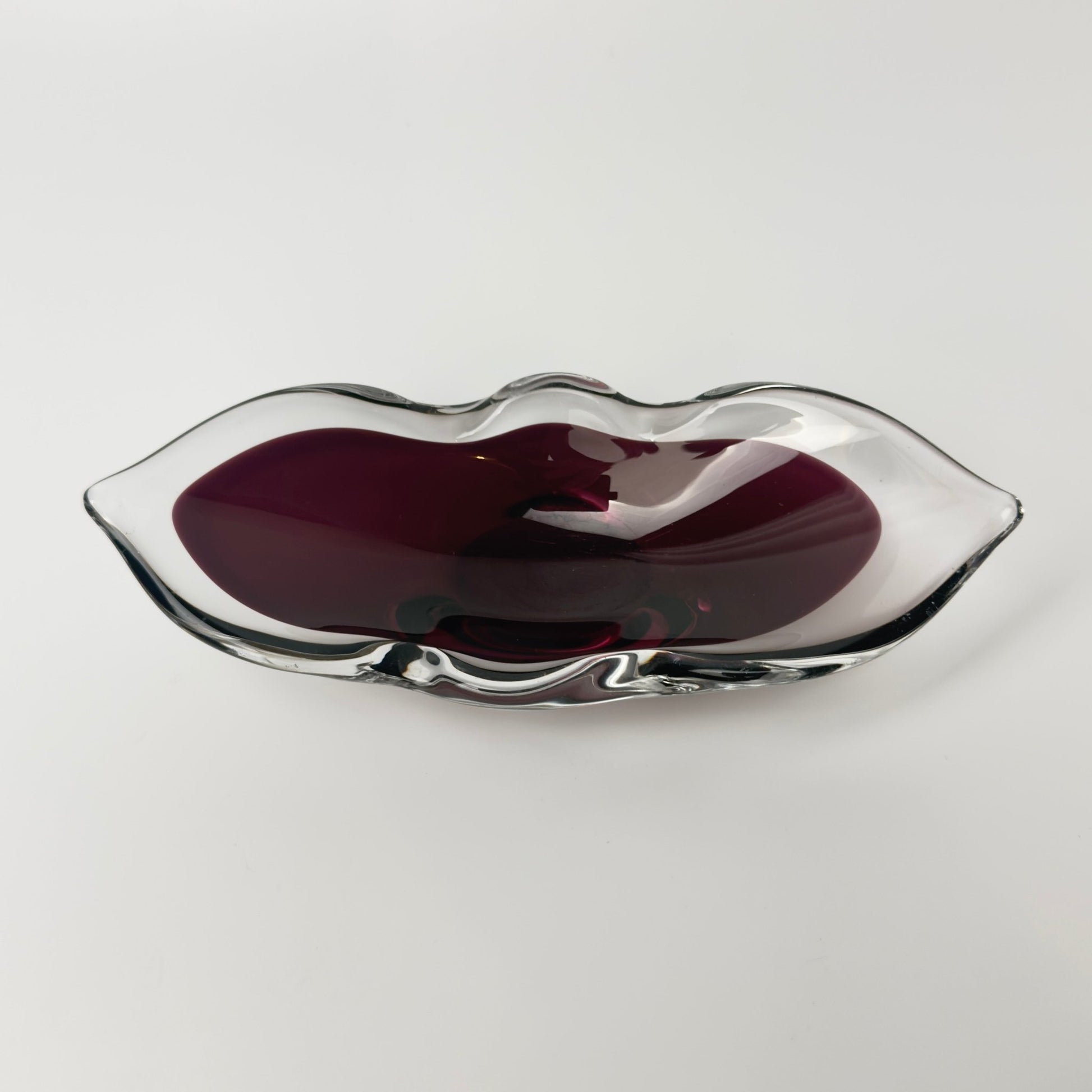 Åfors kunstglas skål model 1739 “Lila” svensk glasdesign 1960-70’erne - Frøken Lilly