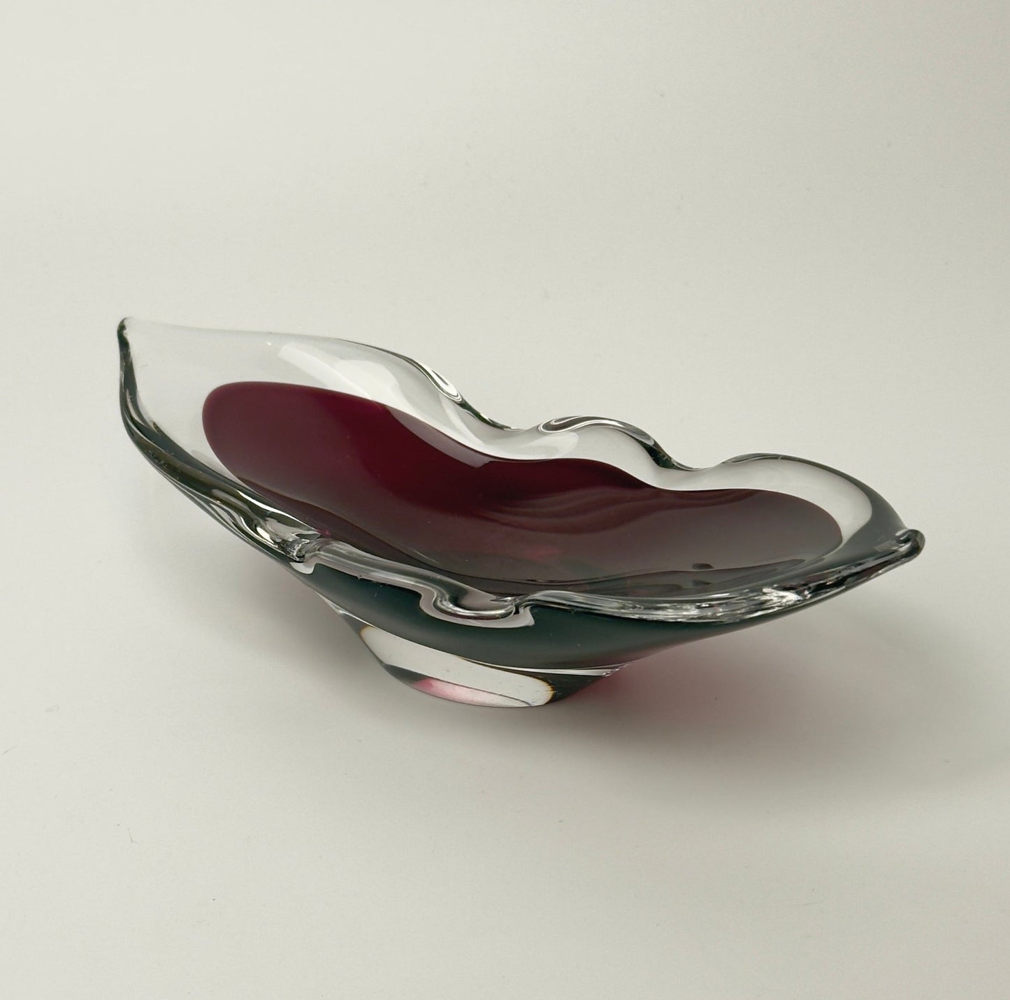 Åfors kunstglas skål model 1739 “Lila” svensk glasdesign 1960-70’erne - Frøken Lilly