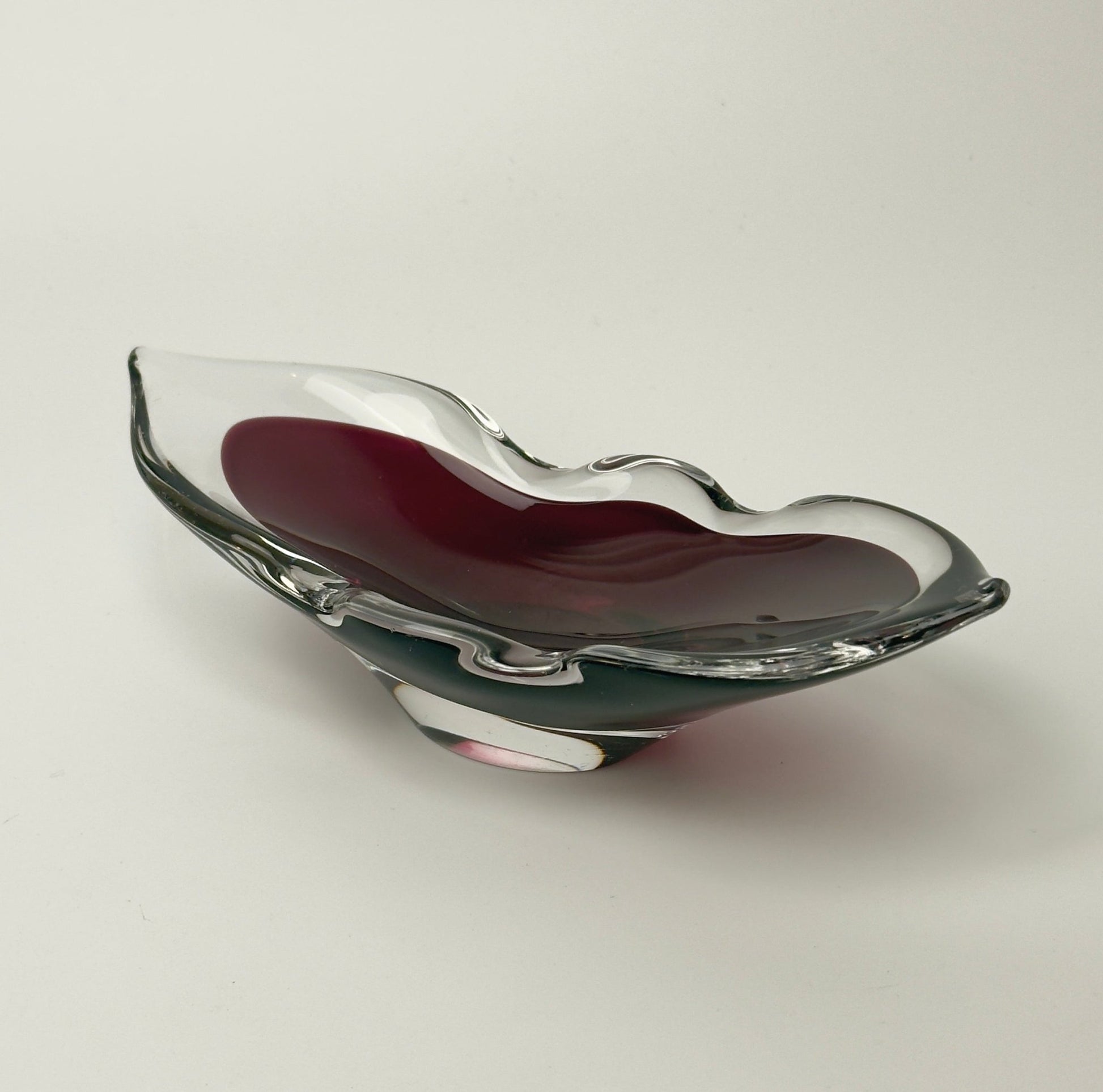 Åfors kunstglas skål model 1739 “Lila” svensk glasdesign 1960-70’erne - Frøken Lilly