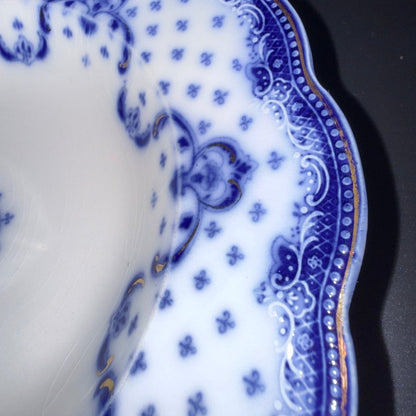 Antik engelsk Losol Ware middagstallerken – W. H. Grindley, Staffordshire (Keele), ca. 1890–1910 - Frøken Lilly