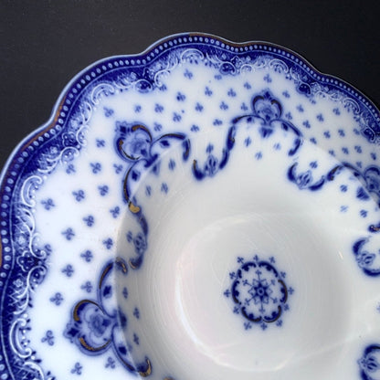 Antik engelsk Losol Ware middagstallerken – W. H. Grindley, Staffordshire (Keele), ca. 1890–1910 - Frøken Lilly