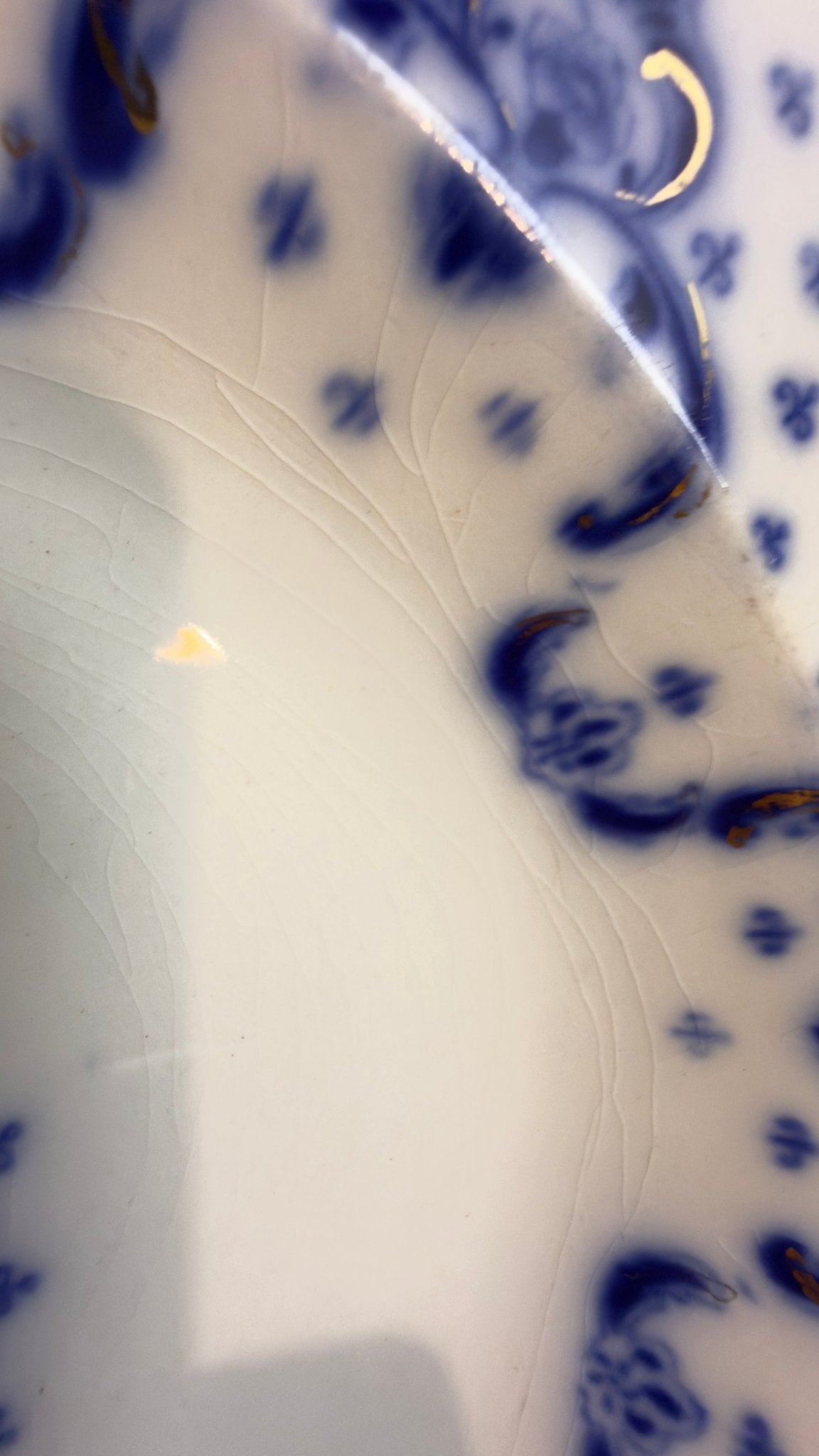 Antik engelsk Losol Ware middagstallerken – W. H. Grindley, Staffordshire (Keele), ca. 1890–1910 - Frøken Lilly