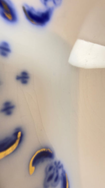 Antik engelsk Losol Ware middagstallerken – W. H. Grindley, Staffordshire (Keele), ca. 1890–1910 - Frøken Lilly