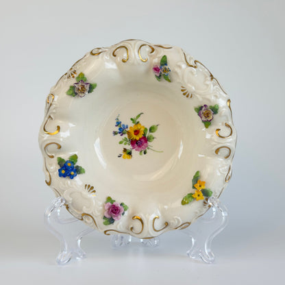 Antik tysk porcelænsskål fra Von Schierholz (Dresden-stil) – ca. 1907-1927 - Frøken Lilly
