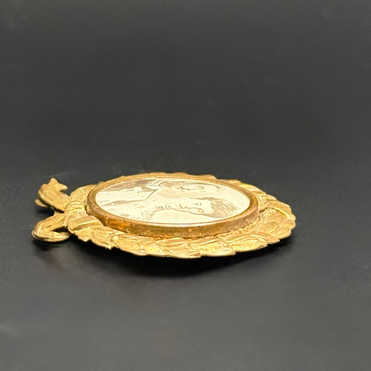 Antikt billede og miniature-fotoramme af HKH Chr. X & prinsesse Alexandrine fra 1898 - samlerobjekt - Frøken Lilly