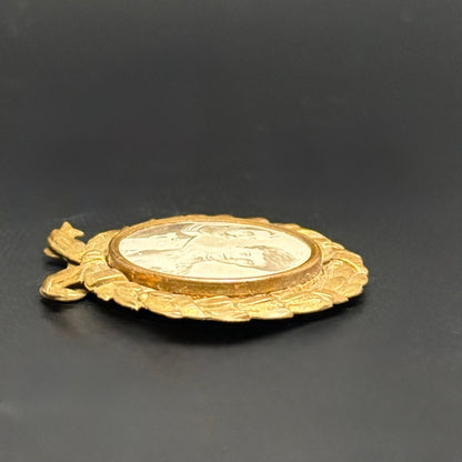 Antikt billede og miniature-fotoramme af HKH Chr. X & prinsesse Alexandrine fra 1898 - samlerobjekt - Frøken Lilly