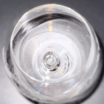 Bacchus cognacglas – ætsede druer og vinblade – vintage - Frøken Lilly