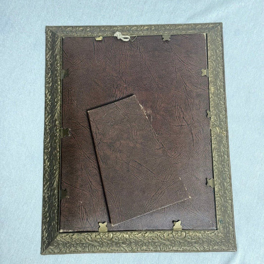 Barokinspireret messing fotoramme med præget dekor - 1940-50’erne - Frøken Lilly