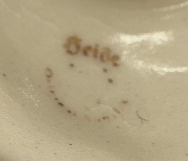 Belze – Original Bunzlau – miniosteklokke / smørklokke – ca. 1950–60’erne - Frøken Lilly