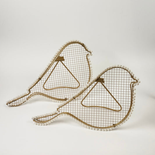 Bloomingville Mini - Birdie smykkestativ i messingmetal og perler - Frøken Lilly