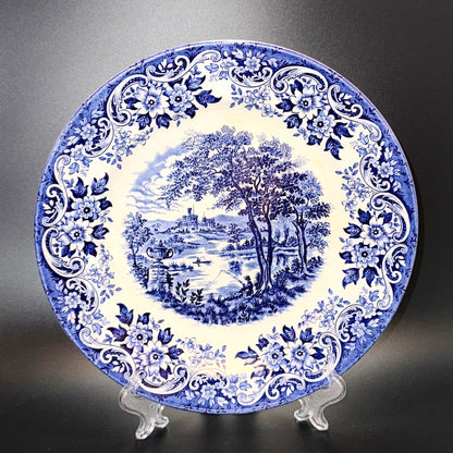 Broadhurst “The English Scene” middagstallerken – blå ironstone, 24 cm